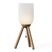 ALLMODERN Lapka Solid Wood Tripod Table Lamp