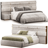 Trilogy XL Bed in Beige Fabric
