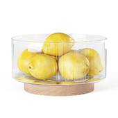 Блюдо сервировочное для фруктов с лимонами