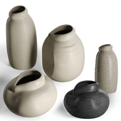 A set of decorative vases