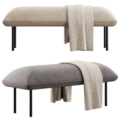 Bench and ottoman Nakki by Woud
