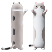 Мягкая игрушка-подушка длинный кот