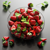 strawberry dish