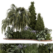 Outdoor Garden Set Bush and Tree - Garden Set 2187