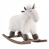 Soft Rocking Unicorn Wooly Plush Restoration Hardware