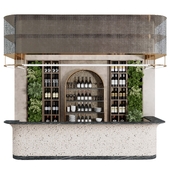 Reception Desk for Restaurant and Caffe with bar wine 10