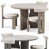 Tola Dining Chair, Trio Dining Table