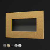 Латунный стильный светильник прямоугольной формы для подсветки ступеней лестницы Integrator Premium IT-910 Brass-Gold