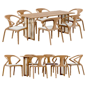 Messina dining chair and Minshuku table