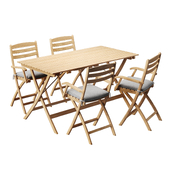 Selandia Dining Table Rectangle + Armchair by DWR