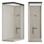 Shower cabin with partition 003