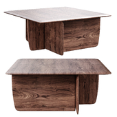Solid walnut coffee table large model Iloss