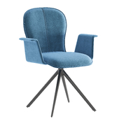 Aspen Designer half chair with metal legs