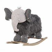 Soft Elephant Rocking Wooly Plush Restoration Hardware