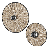 Costas rattan Wall and Ceiling Lamp by Faro