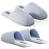 Slippers with Thin Stripes