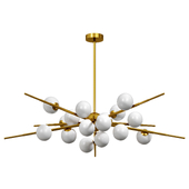 Cherry Bomb 16 balls Gold chandelier By Lalume