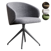 Tuka Upholstered Swivel Chair By Connubia