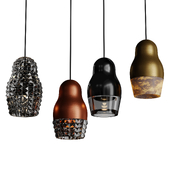 Matryoshka Cristallo + Alabastro + Glass (Centersvet) Hanging lamp