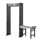 Arched metal detector AMD-1800 ZKTeco with inspection stand