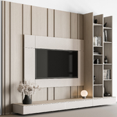 TV Wall Beige Wood - Set 150