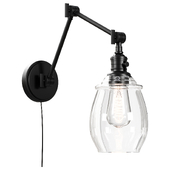 Petite Glass Plug-In Articulating Sconce