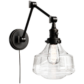 Бра  Schoolhouse Glass Plug-In Articulating Sconce