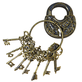Vintage key ring 01