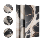 Unreal Fantasy Marble 12 Onyx Black&white