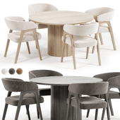 Endi Chair, Hill dining Table