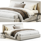 Abbyson Luxe Upholstered Bed