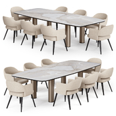 Dining Chair Park & CATTELAN ROLL CERAMIC TABLE