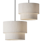 Chandelier fabric shade by catalog