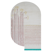 Kahhal Looms Pearly Ibis Hand-Knotted 300x200cm Rug by Shewekar