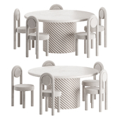 Keros dining table, Arches chairs