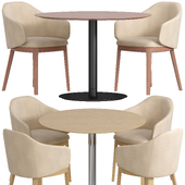 Table Quiet and Chair Prelude by Bernhardt