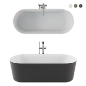 Freestanding oval bathtub DISENIA DELUXE