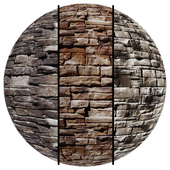 FB931 stone Facade coverings,Ready Stack | 3MAT | PBR | Seamless