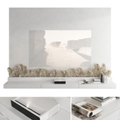 TV wall set 72 with laser projector