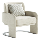 DOOQ ODISSEIA Cantilever fabric armchair