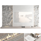 TV wall set 73 with laser projector