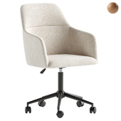 Asher Upholstered Swivel Desk Chair