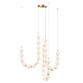 Glass Pearl Necklace Chandelier