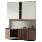 Кухонный гарнитур Modern Kitchen Minimal Wood Japandi 02