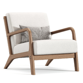 Hertford Upholstered Linen Blend Accent Chair