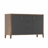 Chest of drawers La Nage with three drawers and two doors