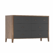 Chest of drawers La Nage with eight drawers