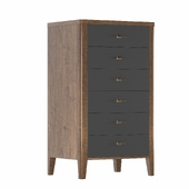 Chest of drawers La Nage with six drawers