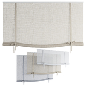 Roman Curtains 202 | Sheer Roller Blind with bows