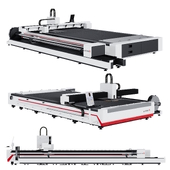 Fiber laser metal cutting machine / CNC laser cutting machine